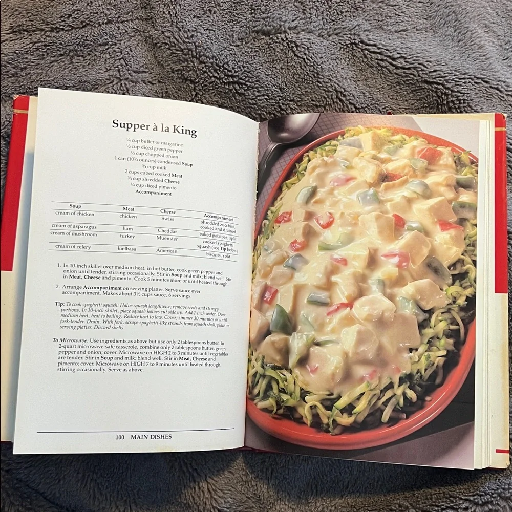 Vintage 1985 Campbell’s Soup Cookbook Hardcover Book